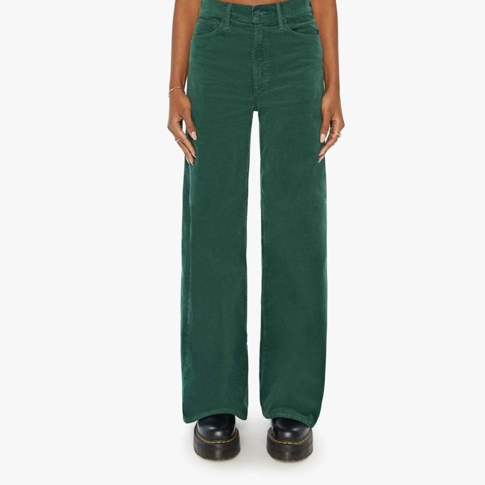 MOTHER superior corduroy trousers in green
